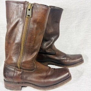 Frye Brown Mid-Calf Riding Boot